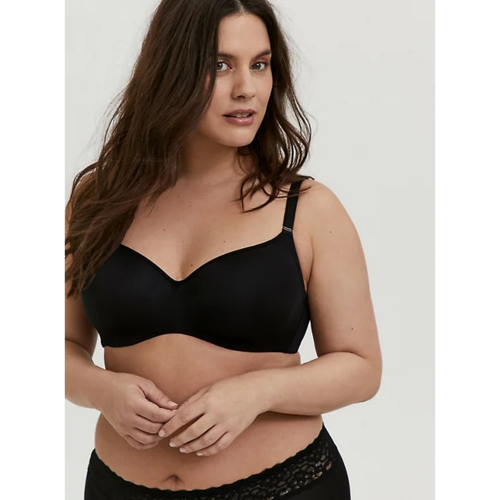 Torrid Full Coverage Balconette Bra Black 38H NWOT